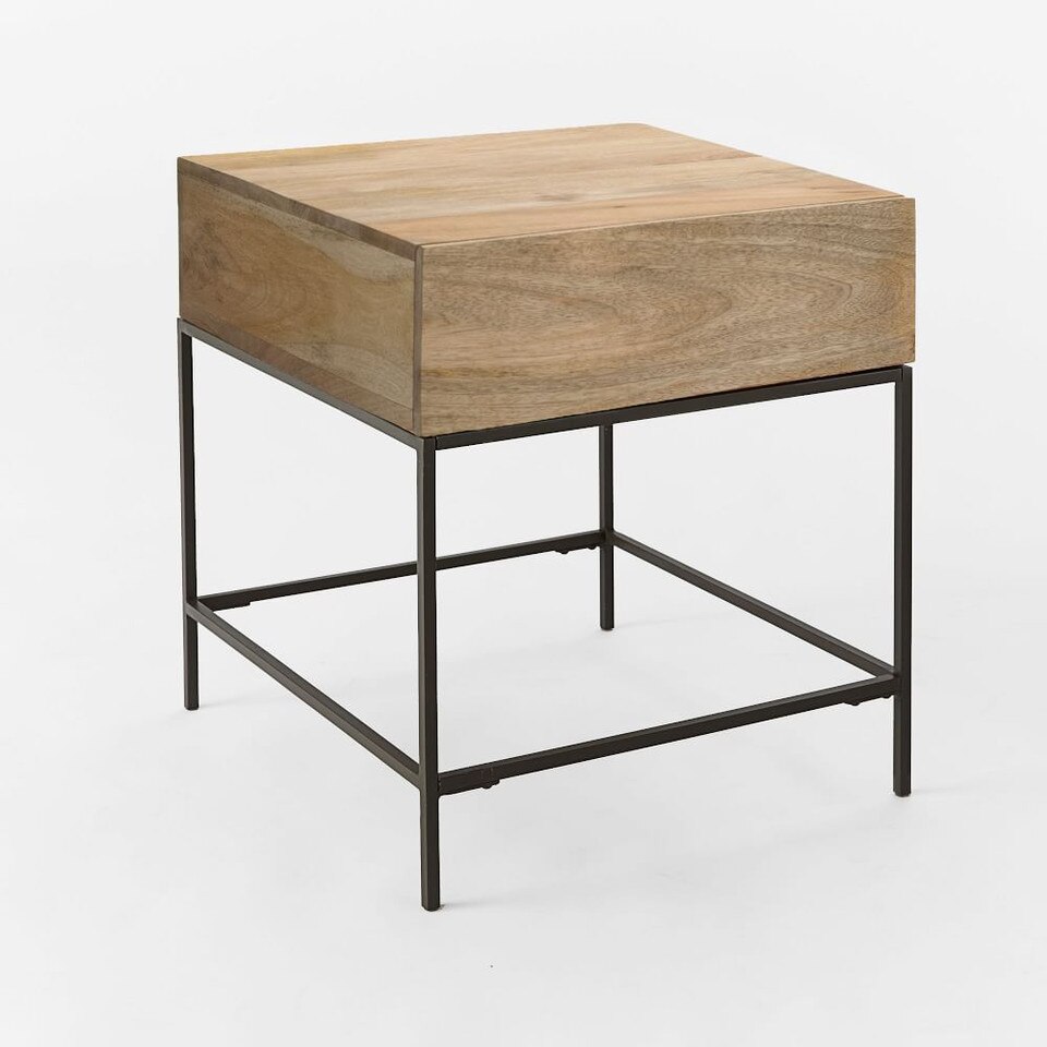 Industrial Storage Side Table West Elm UK